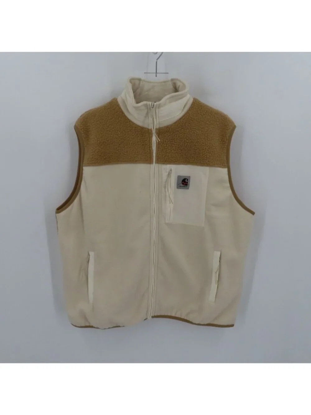 NEW Carhartt Men Large LG WIP Pinnacle Vest Wax Dusty Hamilton Brown A212051